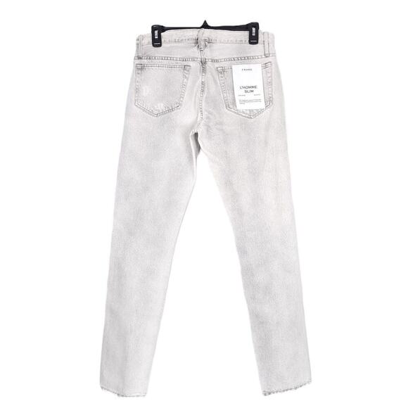 Frame Men's L'Homme Slim-Fit Mid-Rise Jeans Calverton Distressed 29x33 NWT - Picture 2 of 9